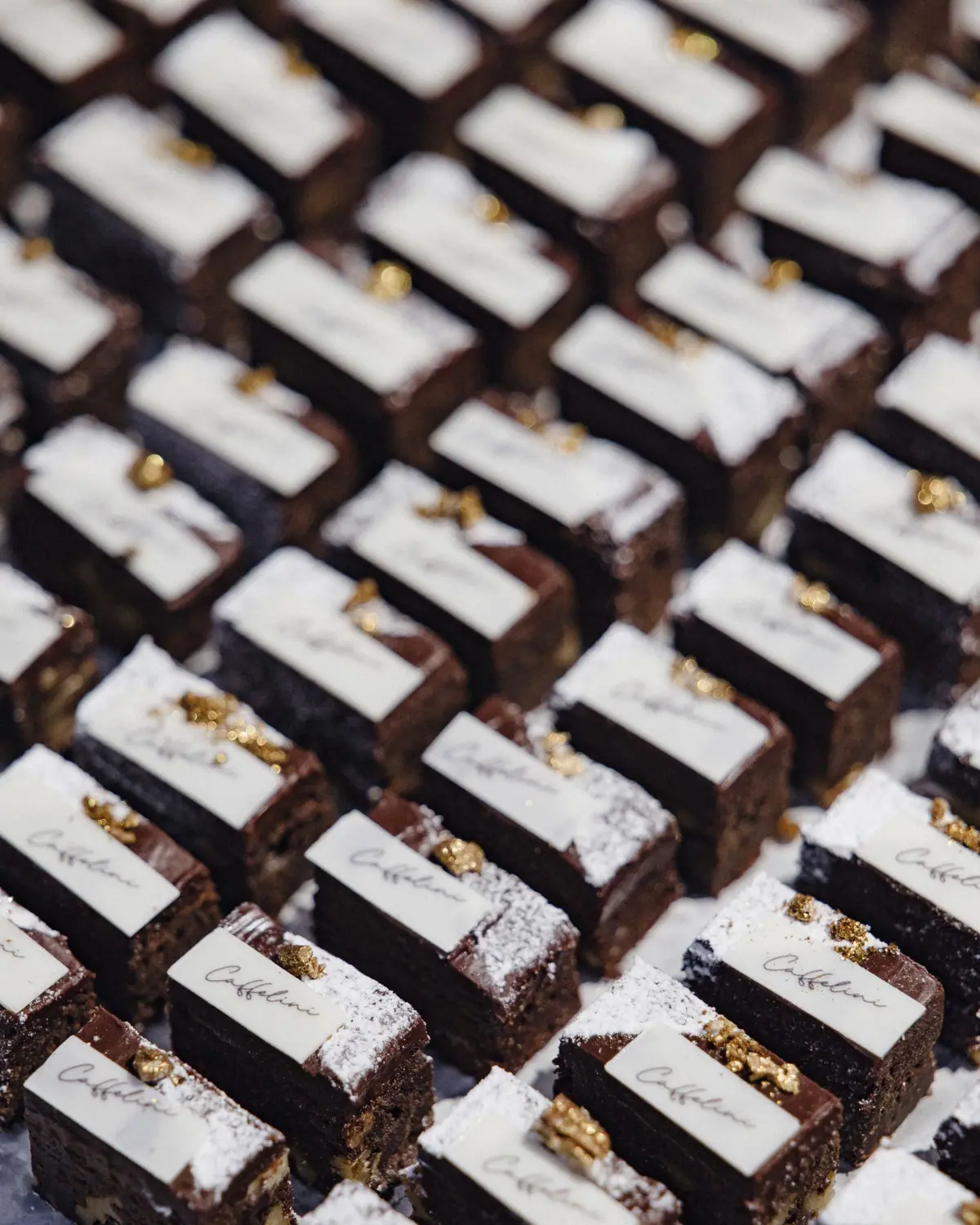 Brownies with Caffelini tags