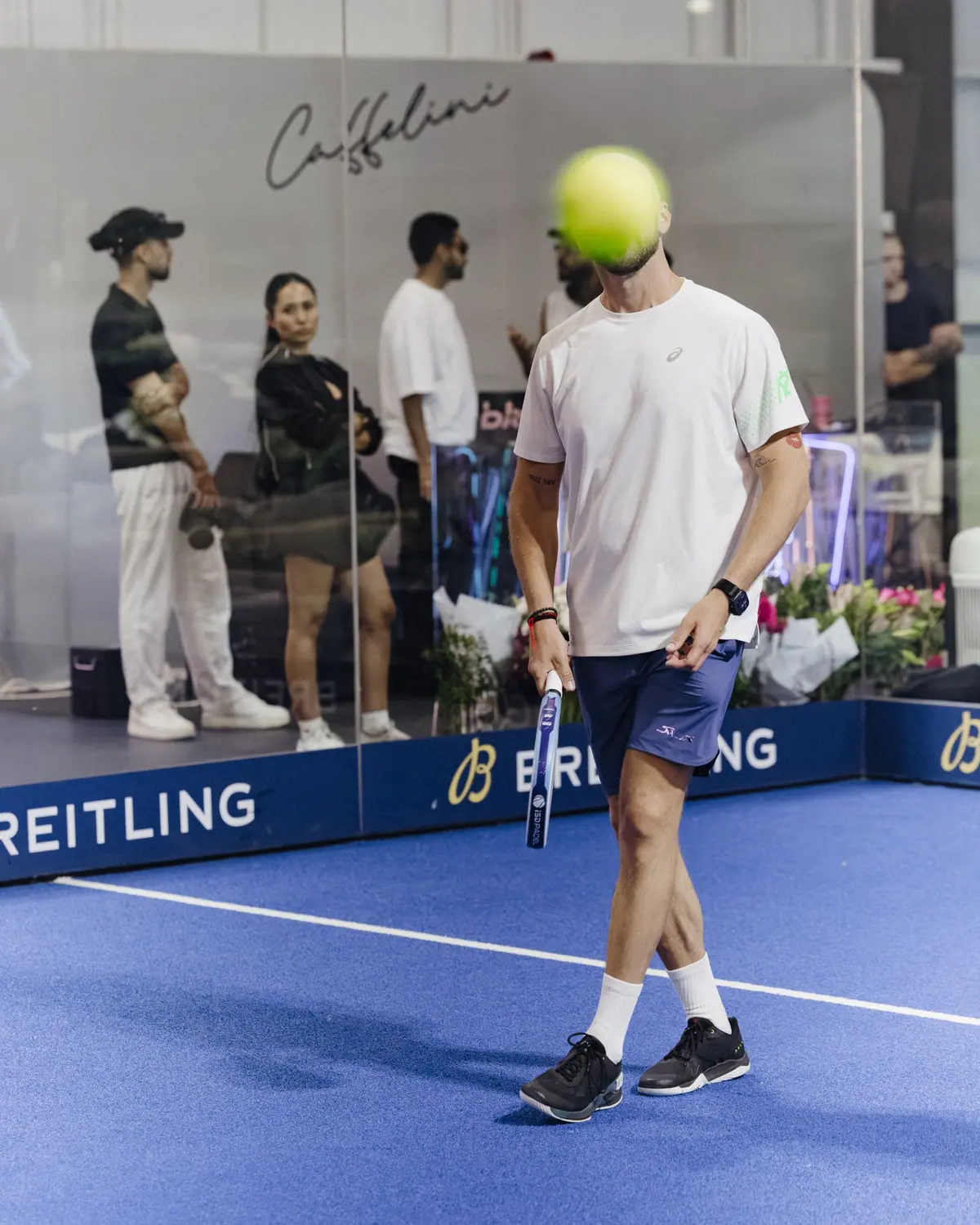 Padel match at the opening tournament